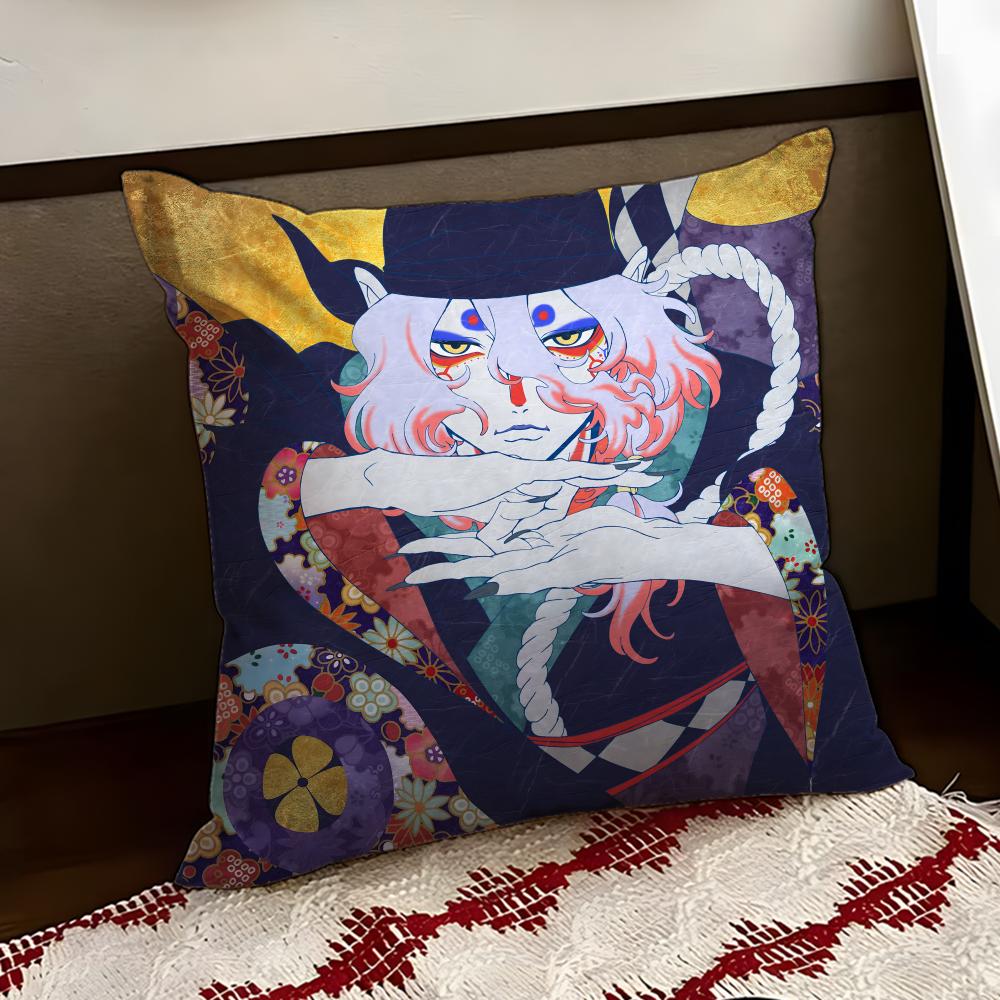 MMononoke Anime Cushion Cover Reversible Soft Durable Pillow Cover Home  Car MultiScene Use for Daily Comfort
