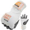 THREE ARMS Boxing Quick Bandages (S/M Sizes / White / Hand Circumference 18-21cm) Gel for Shock Absorption, Easy To Put On and Take Off (Kickboxing/Ma