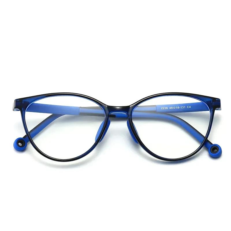Blue Light Blocking Glasses for Kids Computer Glasses TR90 Frame Clear Lens Girl Boy Video Gaming Children Safety Eyewear