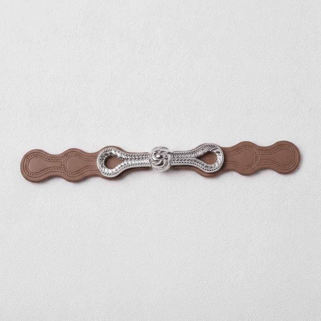Clothing Fastener Easy-to-Attach Hook-and-Loop Clasp with Embossed