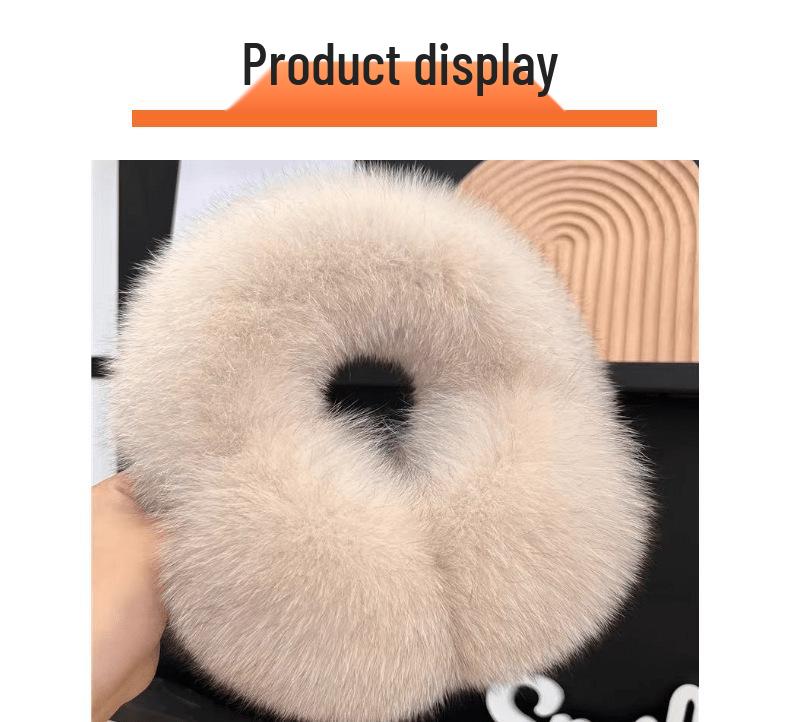 Fashionable Extra-Large Retractable Fox Fur Earmuffs - Thick, Warm, and Windproof Ear Covers