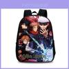 Mochila Jujutsu Kaisen com Material de Poliéster e Design Espaçoso para Estudantes e Uso Diário
