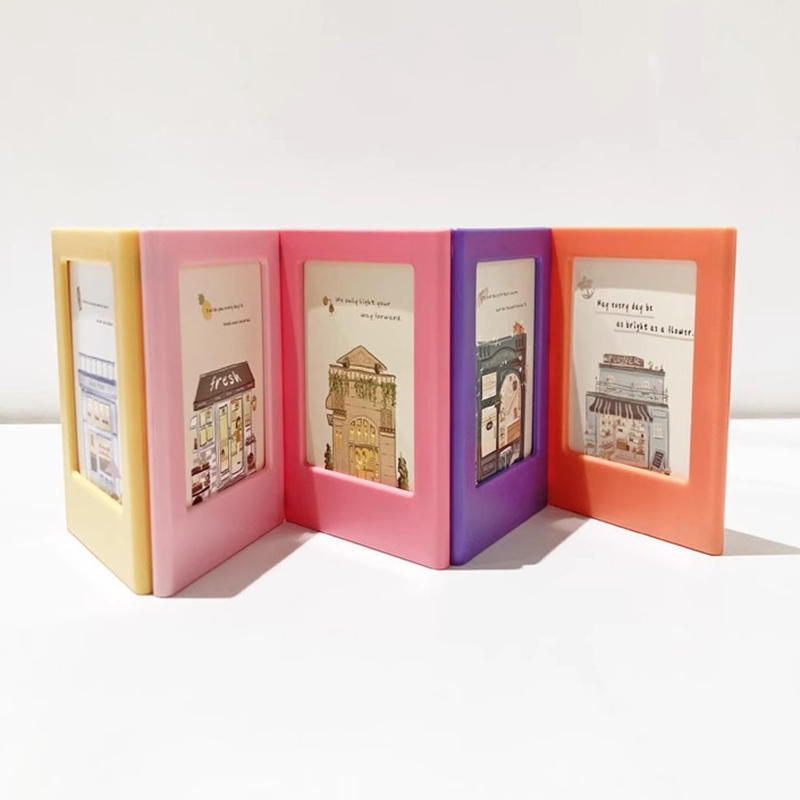 5PCS Lightweight Photo Frames Wall Desktop Reusable Photocards Displaying Sign Paintable Picture Frames for Office Home