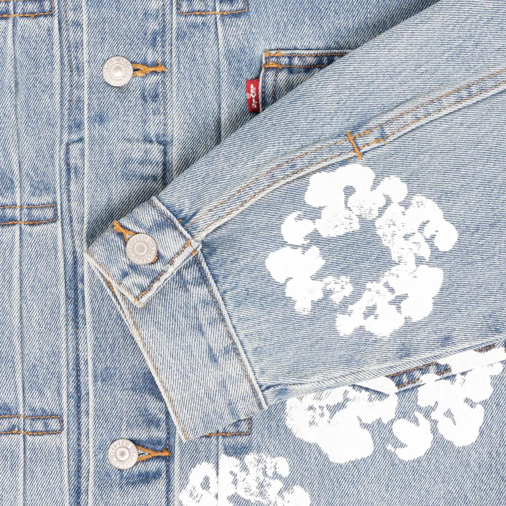 Denim Tears Cotton Wreath Denim Jacket Blue Unisex Outerwear 802-0003-30