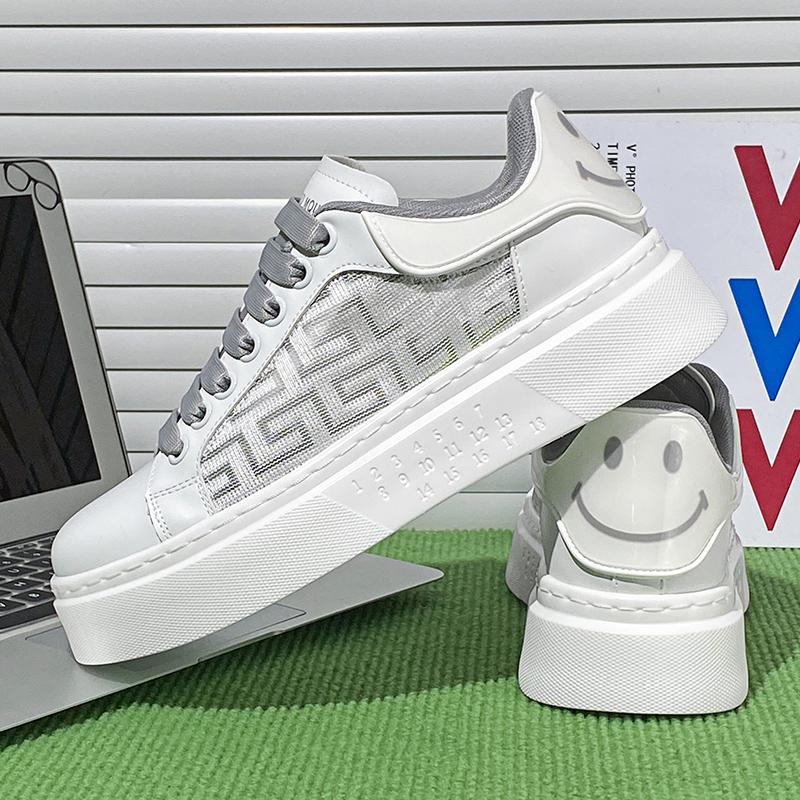 

2024 Новые дышащие мужские спортивные туфли на шнуровке Износостойкие и удобные кроссовки Персонализированные повседневные туфли с изображением улыбающегося лица 44