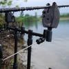 Fishing Bite Alarm Fish Bite Alarm Indicator with LED Lights Adjustable Sound Volume for Fishing Poles for Daytime Night Fishing