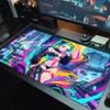 Kyberpunkové Budoucí Město Velký Podložka pod Myš Velký Herní Stůl Polštář Protiskluzová Podložka pro Notebook Tablet Velká Podložka pod Myš XXL Podložka Mini PC Herní Podložka s Zamykací Hranou