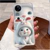 Case For VIVO V40 5G Back Cover VIVO V40 Pro 5G Cute Love Cat Rabbit Funny Cartoons Casing Ultra Thin Clear Soft TPU Phone Case