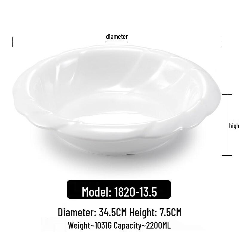 Cartoon Style Melamine Deep Serving Bowl