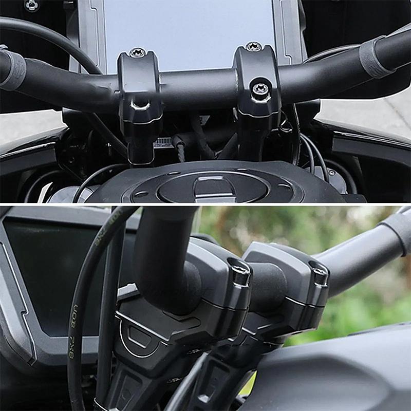 Fits for Pan America 1250 RA1250 Motorcycle Handlebar Risers RA1250S Motorcycle Handlebar Riser Backward Adapters with Offset Al