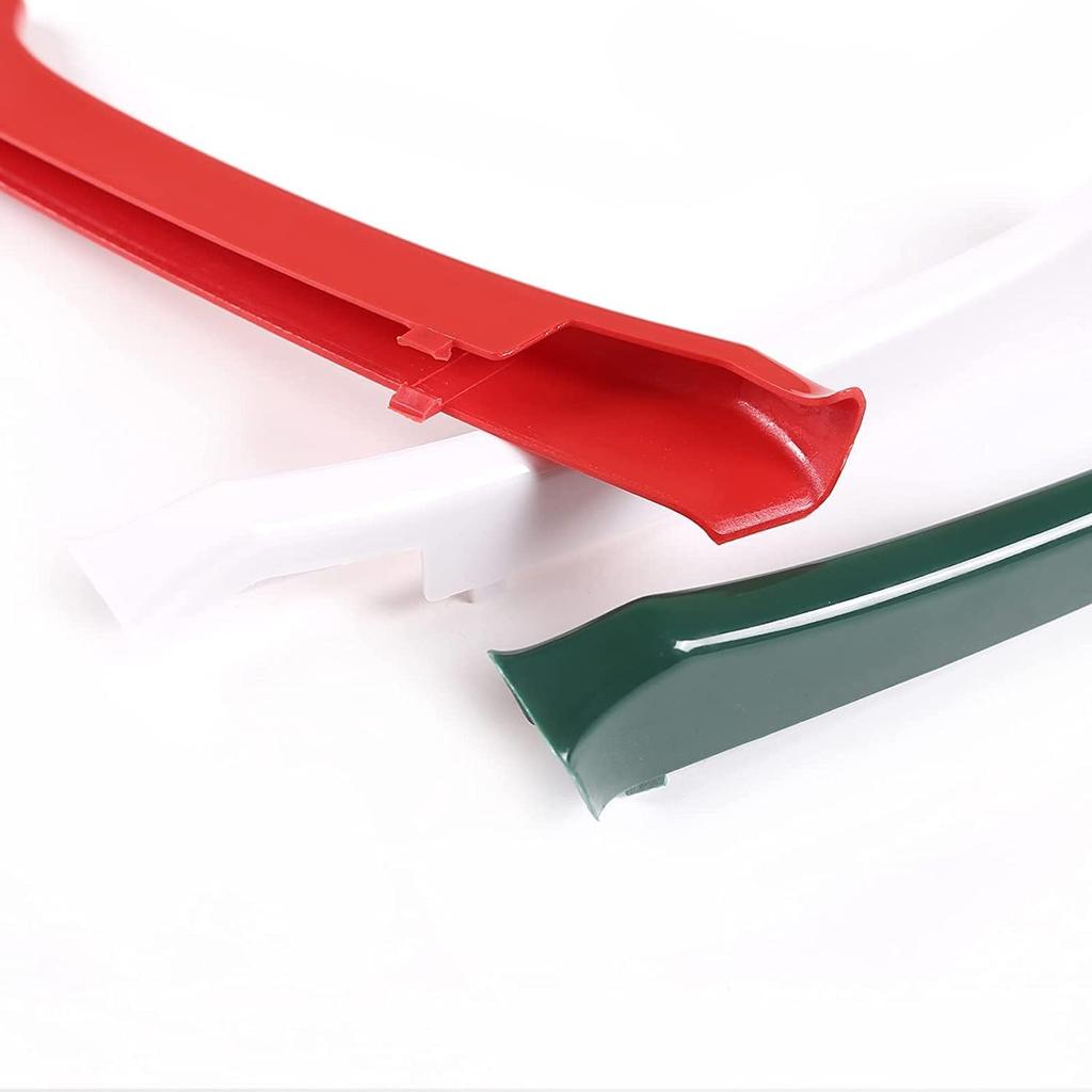 LLKUANG Three-Colored Stripe Grille Insert Trims Compatible with Maserati Ghibli 2014 2015 2016 2017 3PCS