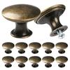 Lot of 12 Vintage Bronze Cabinet Knobs 30 Mm – Round Zinc Alloy for Drawers and Cabinets