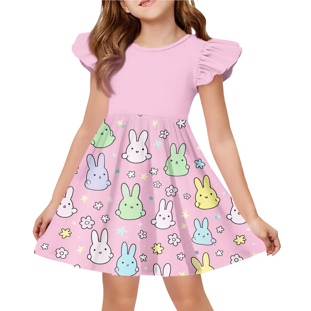 Children's Fashion Casual Flying Sleeve Dress