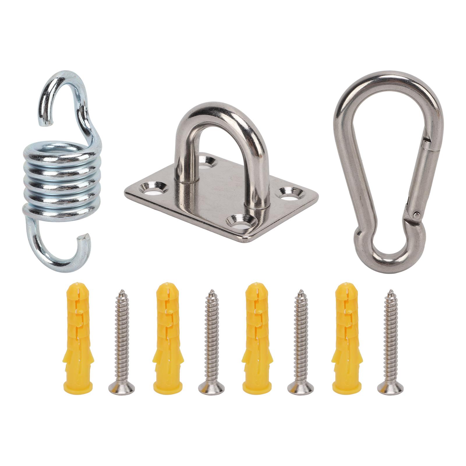 Igeteck Stainless Steel Ceiling Hanging Kit 551Lb Capacity Suspension Hook Hanger For Yoga Training Hammock Swings