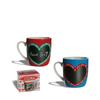 Herztasse mit Kreidetafel Tasse mit Kreide
