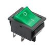 High Quality Green Rocker Switch with Waterproof Cover 4 Pins 16A 250V AC DPST Reliable for Various Machine Tools