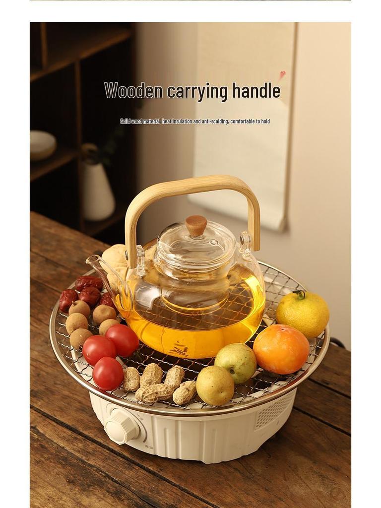 Electric Ceramic Indoor Stove Set with Glass Teapot - 2026 Edition