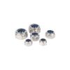 4.8-Grade Galvanized Black Nylon Anti-Loosening Self-Locking Nut for M3-M10 Threads