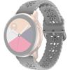 Universal Silicone Strap 22mm Soft Hollowed-out, Gray