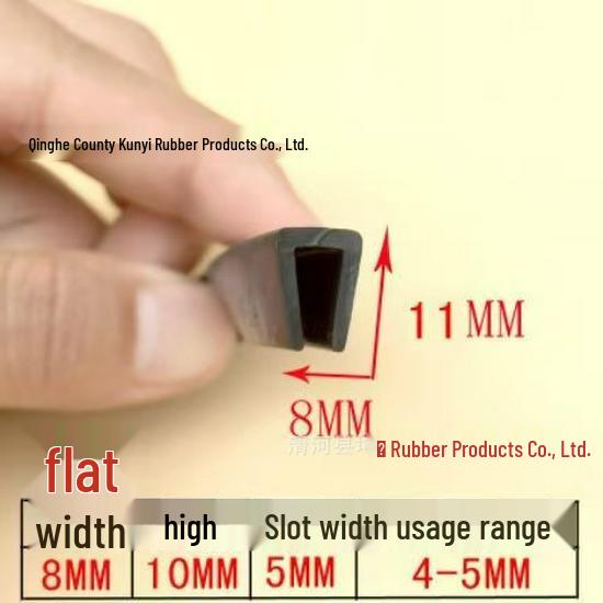 U-Shaped Rubber Edge Protector: Glass, Metal, and Steel Anti-Collision Edge Banding & Sealing Strip
