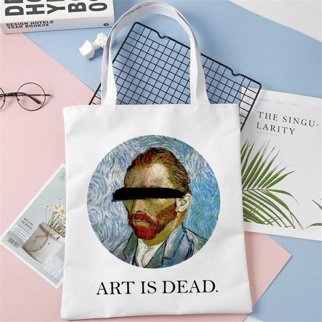 Van Gogh Einkaufstasche Damen Kunst Ölgemälde Umhängetasche Öko Einkaufstasche wiederverwendbar Reise Lebensmittel Shopper Tasche Damen Einkaufstasche