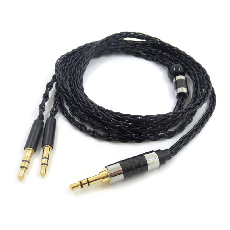 3.93ft 8 Cores Earphone Cable Headphone Line Sync Leads for Denon AH-D600/AH-D7200/AH-D9200/AH-D5200