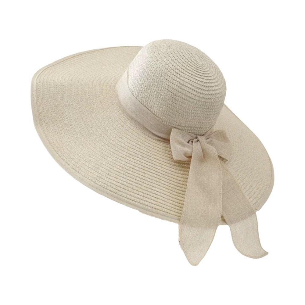 Wide Brim Straw Sun Hat Oversize Sun Protection Hat Foldable Weave Sun Cap  Summer