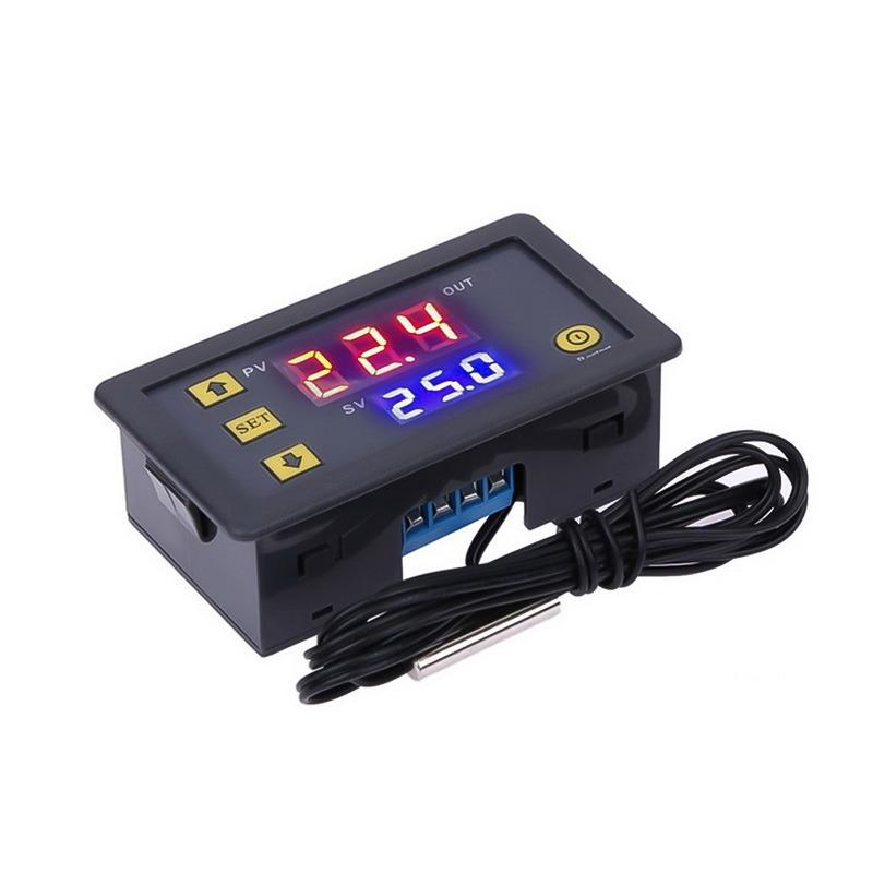 High Precision W3230 Digital Thermostat 20A 12V 24V 110-220V LED Temperature Controller with Probe for Aquarium Terrarium