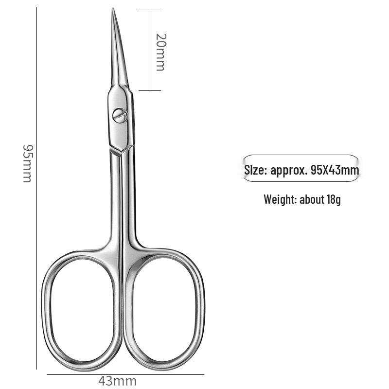 Curved Tip Stainless Steel Cuticle Nippers - Precision Beauty Nail Tools & Remover