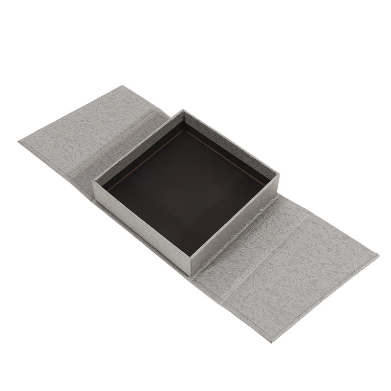 2026 Dual-opening Magnetic Flip Jewelry Packaging Box Earring Necklace Ring Organizer Thick Kraft Paper