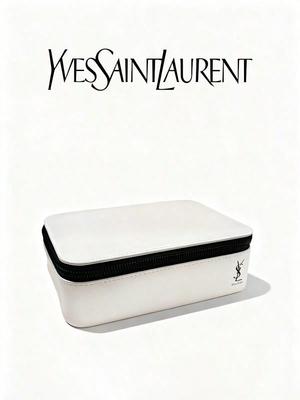 Cosmetics Storage Box, Large Capacity Toiletry Bag, Handbag, Travel Portable, White