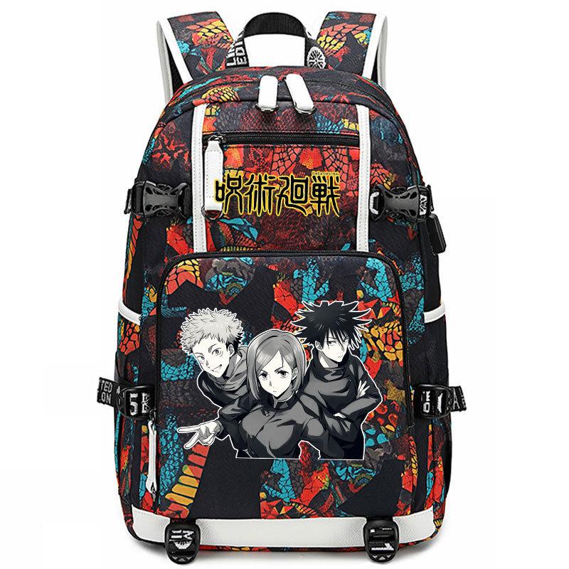 Bag Anime Peripheral Five Wushu Second Dimensional Backpack for Junior High School Students and Elementary School Students Large Capacity Backpack