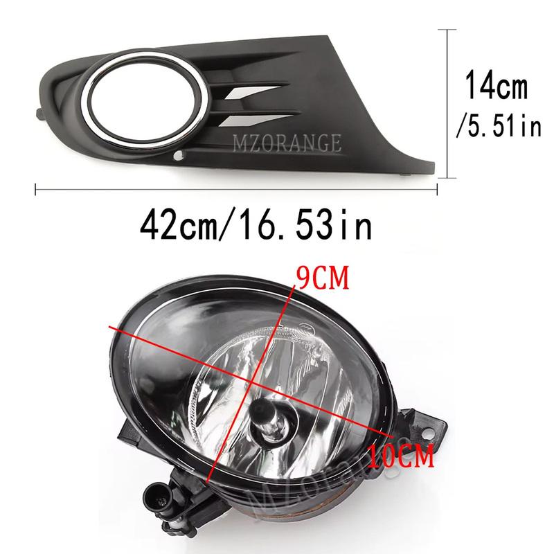 for VW MK6 Golf 6 IV Cabriolet LED Fog Lights Fog Lamp Cover Grill Bezel Frame Halogen Driving Lamps Headlight CAR ACCESSORIES
