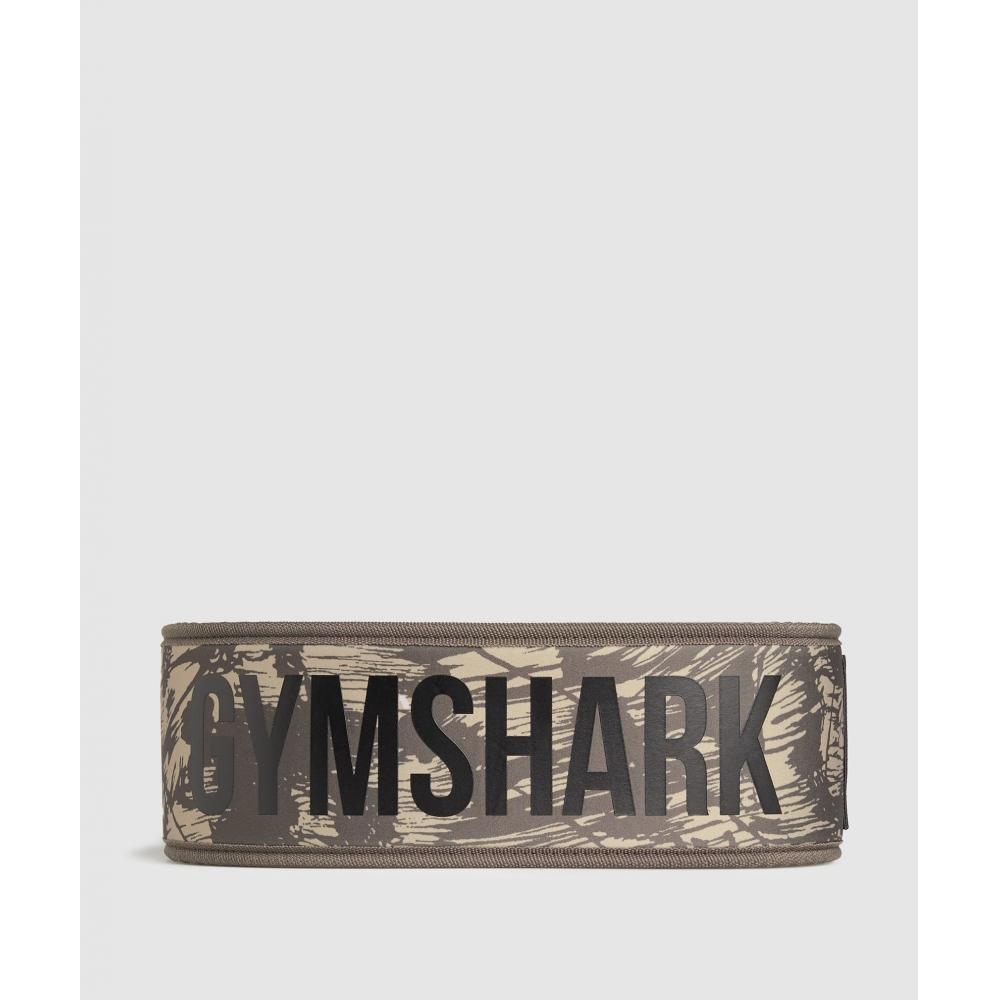 

Пояс для поднятия тяжестей GYMSHARK Legacy Velcro Camo Brown I3A8V NCQP S