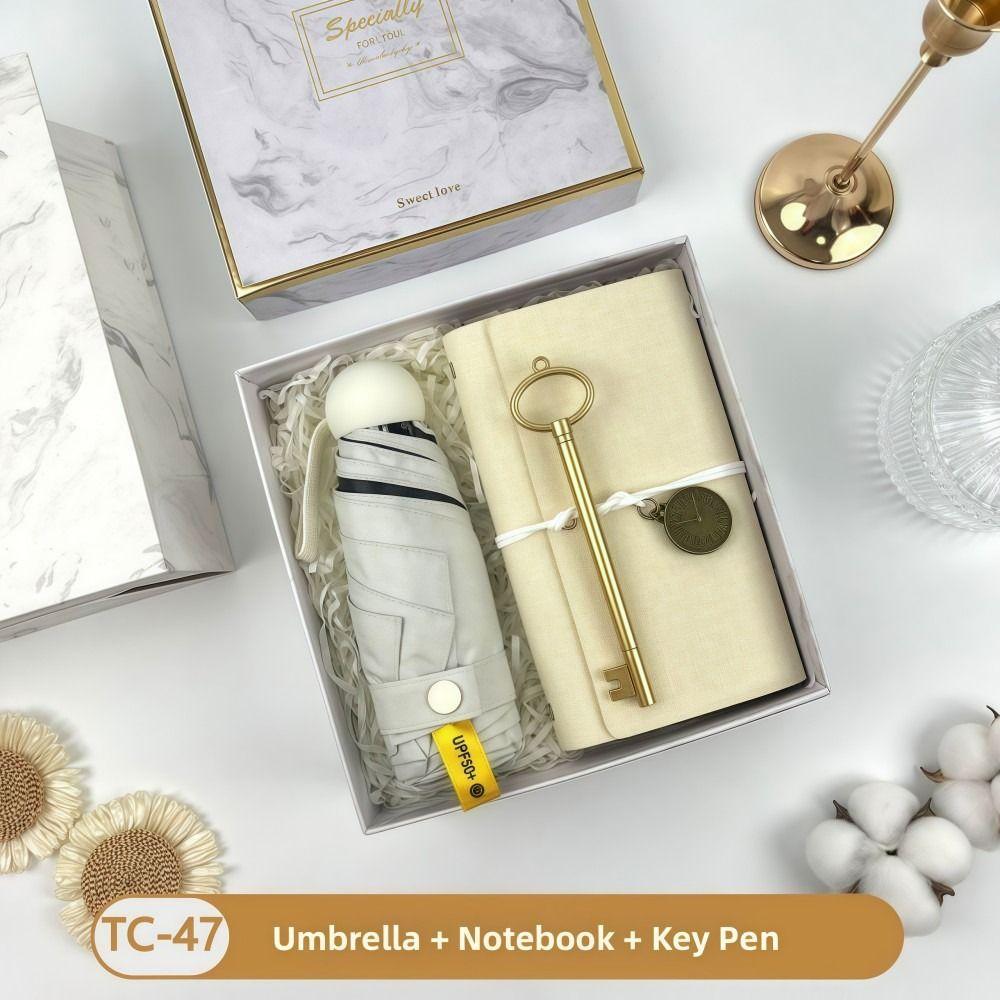 3IN1 Souvenir Gift Set Fan/Towel/Cup with Paper Bag Practical Gift Sets Stylish Design Luxury Gift Box Set Personalized Gifts