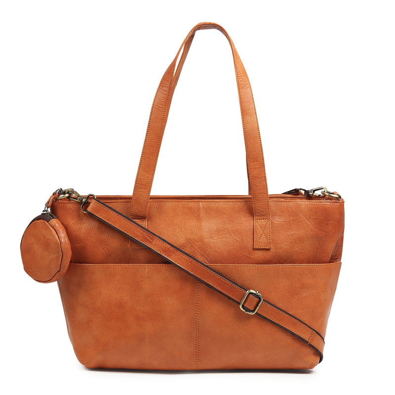 MaheTri  Daily Leather Market Tote - Tan Specially  Designed For Women for Everyday Use One-Size дубильная кора
