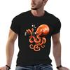 Octopus Reporter TShirt Summer Fashion Casual Tee Shirt