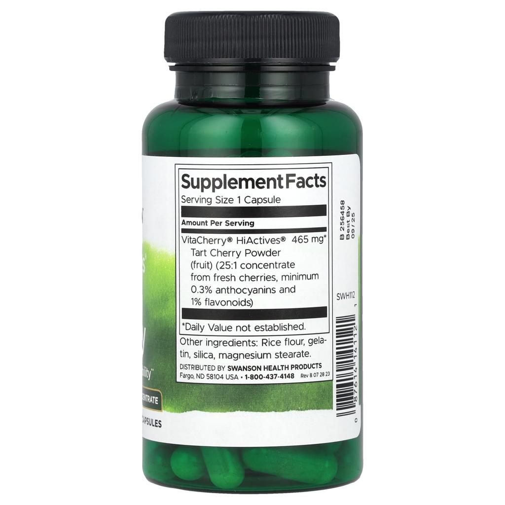 Highactives® Surkirsebær, 465 mg, 60 kapsler