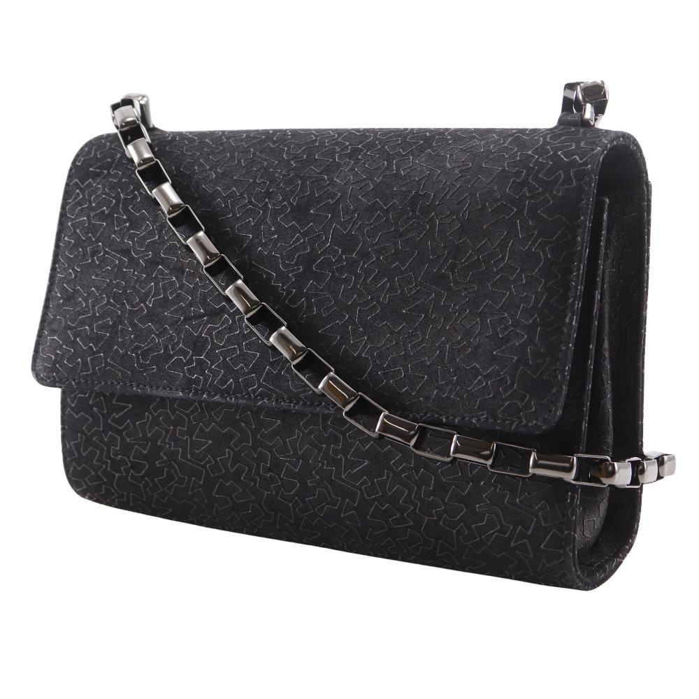 Salvatore Ferragamo ChainShoulder Shoulder Bag D2117704 Black Calfskin Women Used