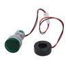 Round Digital Display AC Voltage Current 2 In 1 Integrated Signal Indication Light (Green)