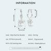 BAMOER 925 Sterling Silver High-quality Shell Pearl Ear Buckles Cute Kitty Hoop Earrings for Women Birthday Gift Fine Jewelry
