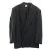 90s Made In Italy Old Double Tailored Jacket 48 Green Gray Men's Used
