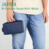 [PROG] Long Wallet with Round Zipper, Accordion Wallet, Garcon, Holds 39 Cards, Shrink Leather, Genuine Italian Leather, MJ6145