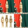 Christmas Nutcrackers Ornament, Wood Christmas Nutcrackers Soldier Figures Standing Decorations for Christmas