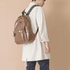 Aged Gray Ai03Fbr (Brown) Smooth Backpack Brown
