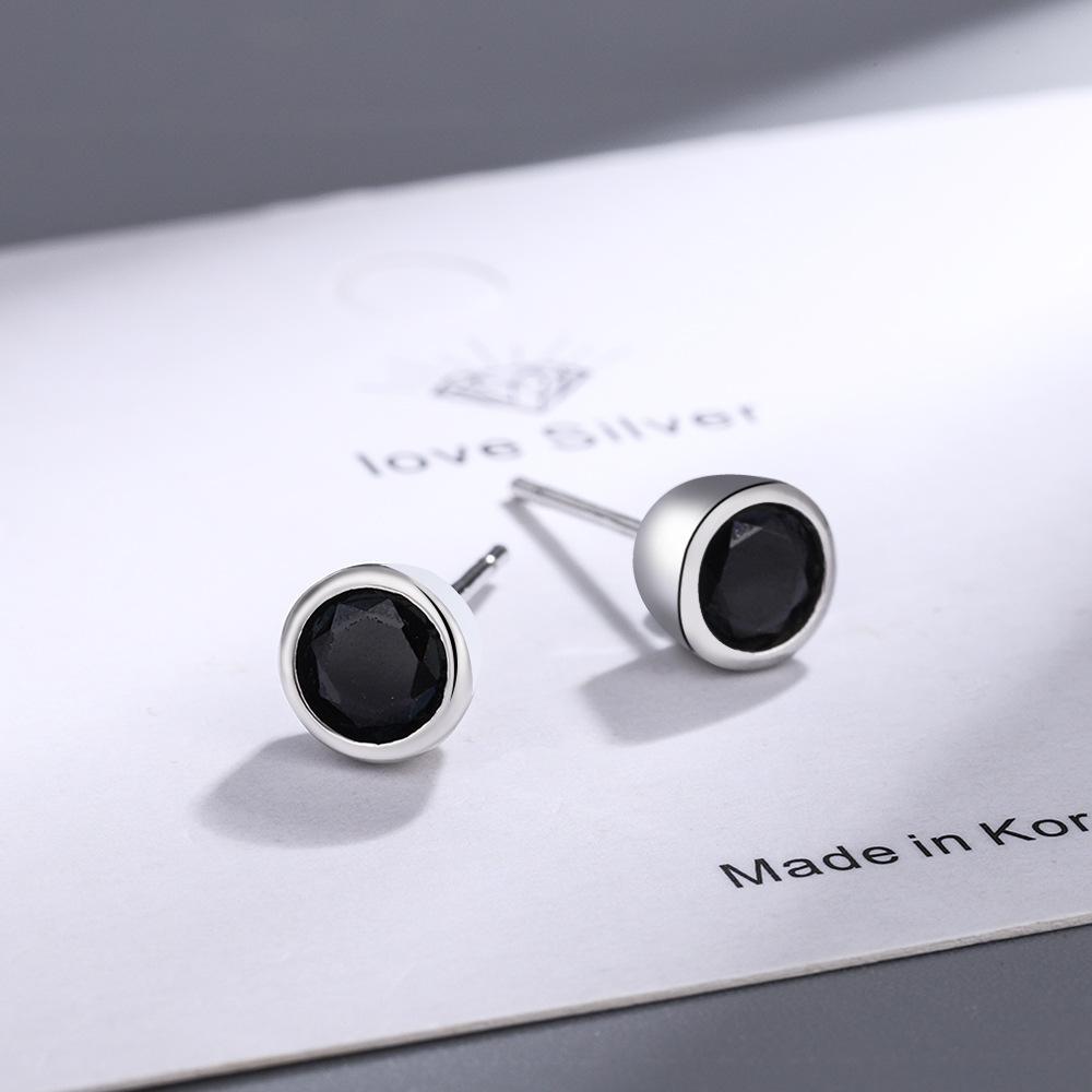 New 925 Sterling Silver Heart Stud Earrings For Women High Quality Exquisite Student Girlfriend Jewelry Accessories Heart GiftGood Product