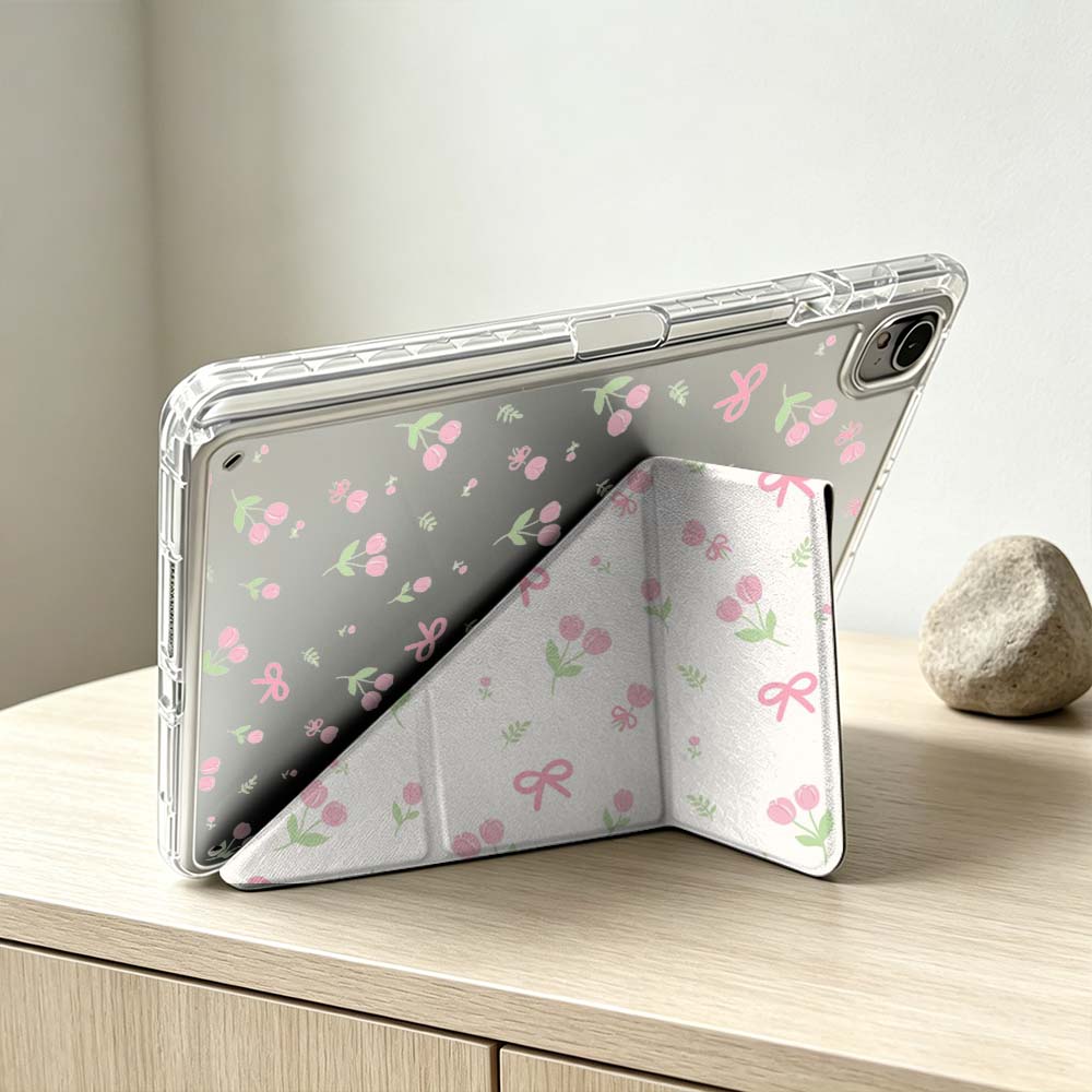 Pink Flower Bow Pattern For Huawei MatePad Pro SE Air 12X Honor Pad 9 V9 GT X9a X9 Foldable 3Y Tablet Case Soft