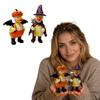 Mit Kürbishut und Skelettkolben Harz Halloween Figurine Set von 2 - Dekorative Ornamente für die Wohnkultur
