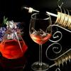 Vestavěná žraločí sklenice na víno Nový design Pohár na sklenici na whisky Večeře Ozdobte ručně vyráběný křišťál Pro párty flétny Sklenice