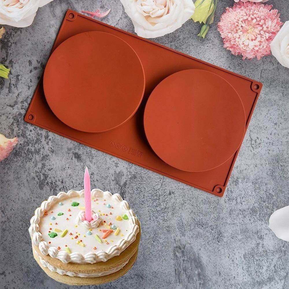 Large Silicone Baking Mold DIY Chocolate Cookie Cake Mold Round Silicone Mold Homemade Soap